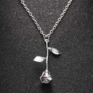 Brandy Melville Jewelry - 🛍NEW⚡️ SILVER Rose 🌹 necklace Brandy Melville Jewelry - 🛍NEW⚡️ SILVER Rose 🌹 necklace